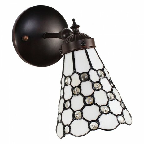 Ronde-Tiffany-wandlamp-wit-bruin-glas-metaal-rond-muurlamp-1