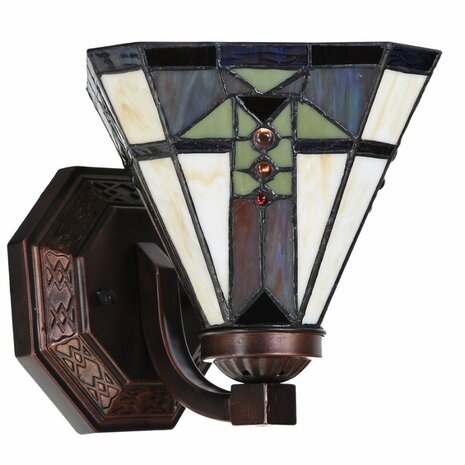Tiffany-Art-Deco-wandlamp-beige-bruin-glas-muurlamp-1