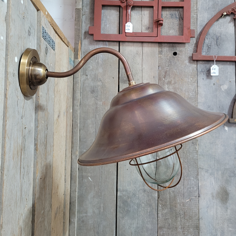 Antieke-klassieke-landelijke-koperen-buitenlamp-wandlamp-1