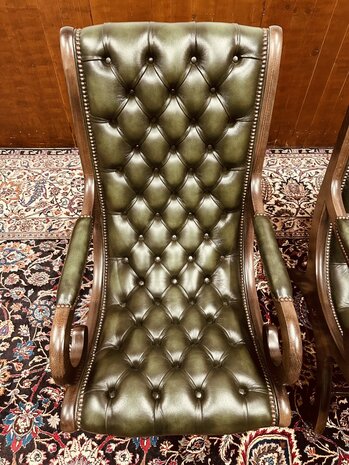 Klassiek-Engels-Chesterfield-Antiek-Springvale-Fauteuil-Victoria-Stand-Chair-10