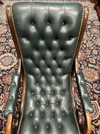 Klassiek-Engels-Chesterfield-Antiek-Fauteuil-Victoria-Stand-Chair-7