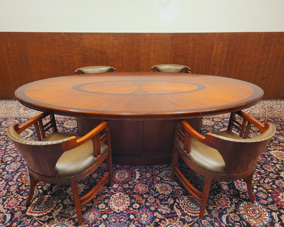 Antieke-klassieke-Globe-Wernicke-vergadertafel-conferentie-tafel-ovaal-tafel-18