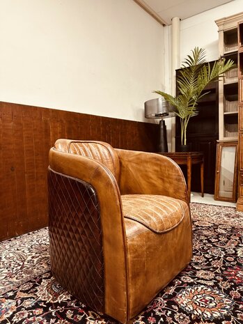 Engels-Schaapsladeren-Vintage-Aviator-Chair-Fauteuil