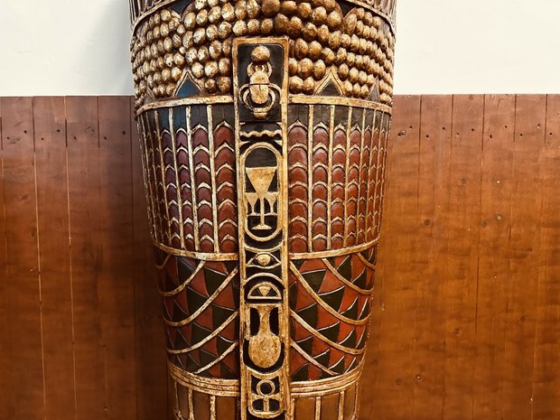 Egyptische-Farao-Sarcofaag-Kast-Boekenkast