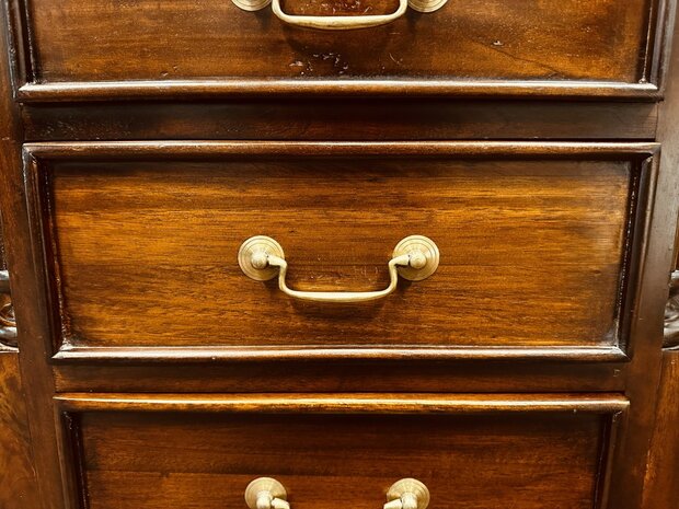 Klassiek-Engels-Bureau-Lederen-Inleg