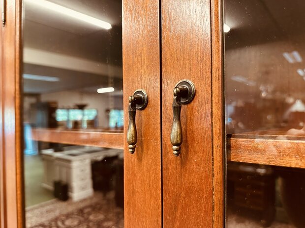 Klassiek-Engelse-Mahonie-Bibliotheekkast