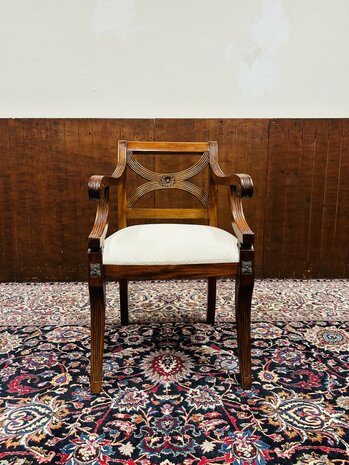 Engelse-Klassieke-Stoel-Bureaustoel