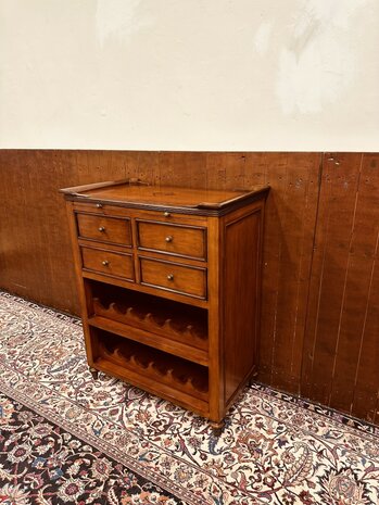 Klassiek-Engels-Antiek-Oud-Wijnrek-Wijnkast-Kast