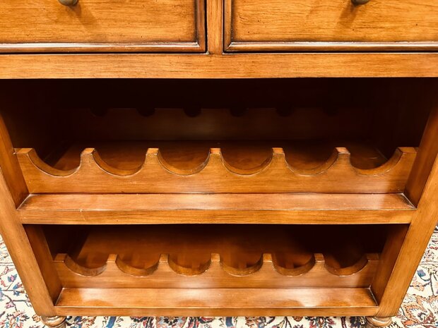 Klassiek-Engels-Antiek-Oud-Wijnrek-Wijnkast-Kast