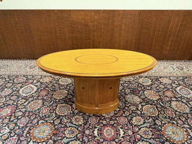 Klassiek-Engels-Antiek-Oud-Chesterfield-Globe-Wernicke-Vergadertafel-Tafel-3