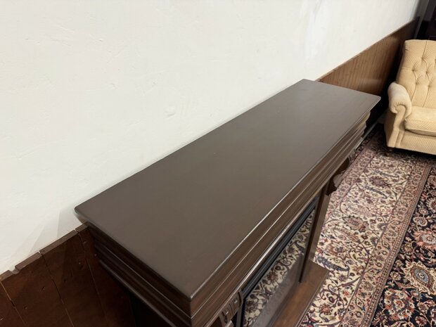 Klassiek-Engels-Antiek-Oud-Chesterfield-Sfeerhaard-Haard-Kachel