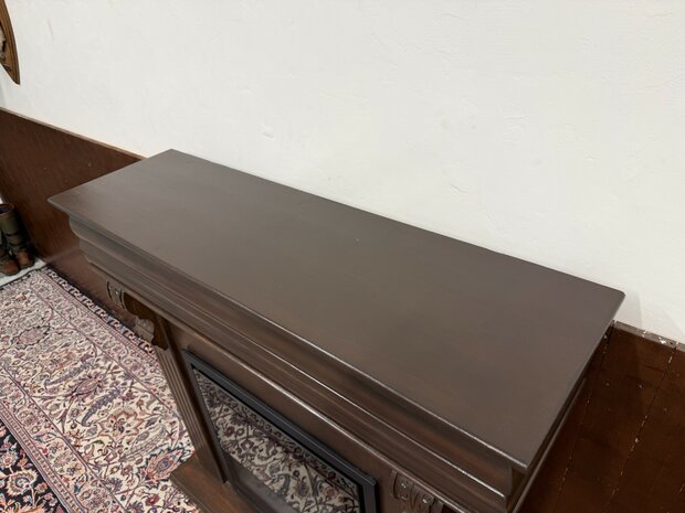 Klassiek-Engels-Antiek-Oud-Chesterfield-Sfeerhaard-Haard-Kachel