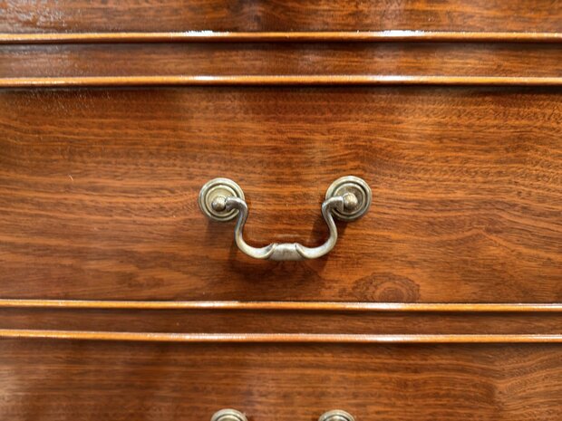 Engels-Antiek-Klassiek-Oud-Chesterfield-Bureau-Desk-Mahoniehout-met-Groen-Lederen-Inleg