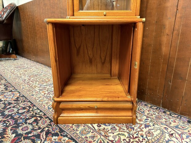 Antiek-Klassiek-Engels-Oud-Originele-Globe-Wernicke-Boekenkast-Vitrinekast-Museumkast