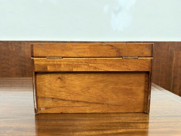 Klassiek-Oud-Engels-Antiek-Chesterfield-Globe-Wernicke-Boekendoos-Boeken-Doos-Opbergdoos