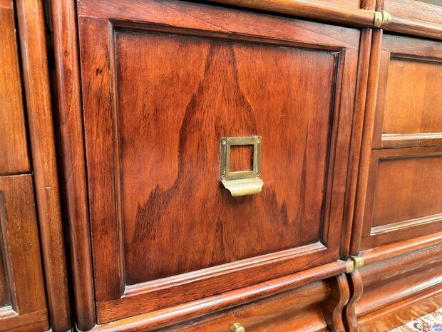 Antiek-Oud-Engels-Klassiek-Chesterfield-Origineel-Globe-Wernicke-Vitrinekast-Boekenkasten-Bibliotheekkast-Boekenkast