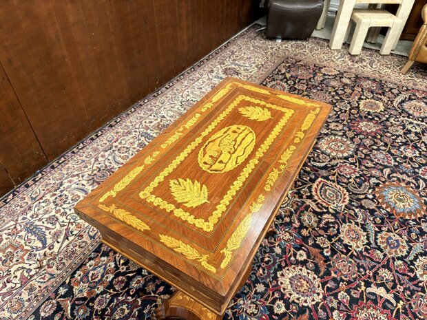 Klassiek-Oud-Antiek-19e-eeuws-Nederlandse-Speeltafel-Game-Table