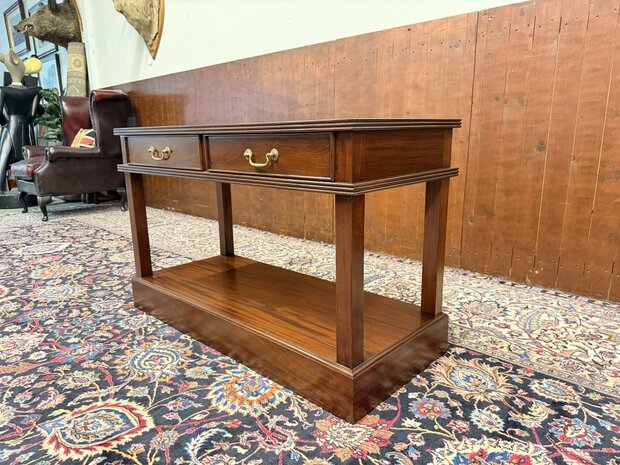 Klassiek-Engels-Oud-Antiek-Chesterfield-Mahoniehouten-Printerkast-Kantoorkast-Sidetable