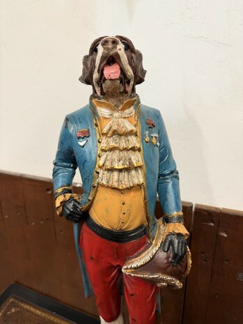 Klassiek-Engels-Antiek-Oud-Chesterfield-Beeld-Hond-3