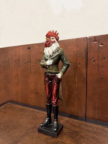 Klassiek-Engels-Antiek-Oud-Chesterfield-Beeld-Haan-1