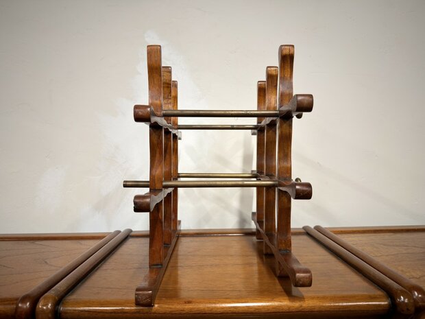 Klassiek-Engels-Antiek-Oud-Chesterfield-Originele-Globe-Wernicke-Wijnrek-in-Boekenkast-3