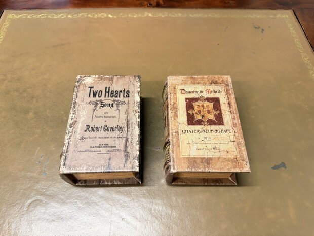Antiek-klassiek-engels-opberg-boek-opbergdoos-faux-book-M