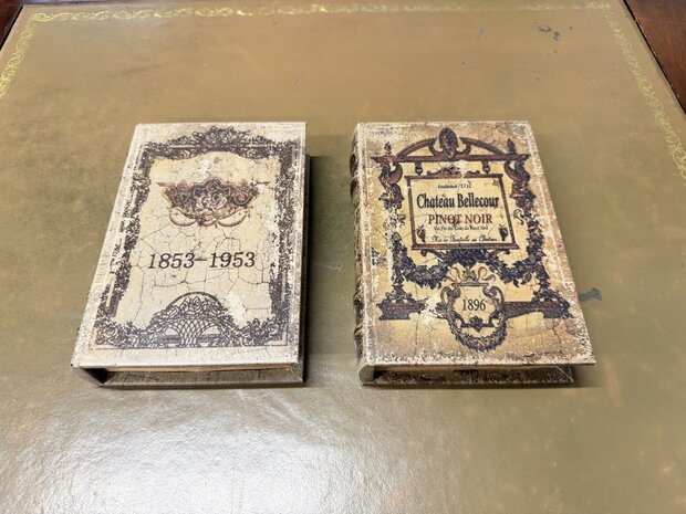 Antiek-klassiek-engels-opberg-boek-opbergdoos-faux-book-L