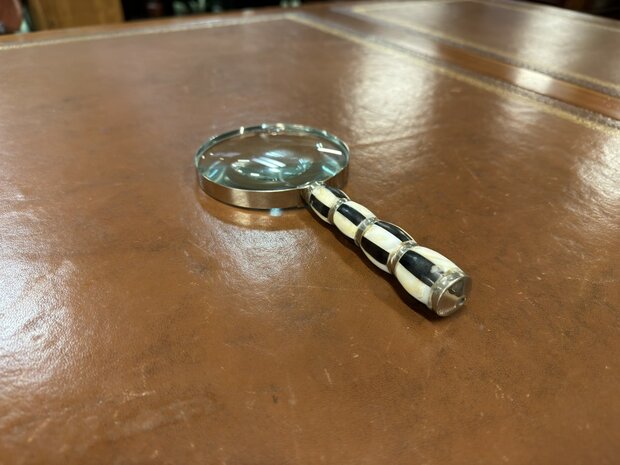 Antiek-klassiek-vergroot-glas-loep-met-botten-inleg-3