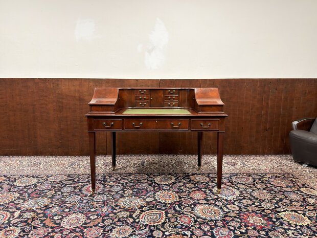 Antiek-Oud-Klassiek-Engels-Chesterfield-Secretaire-Bureau-Desk