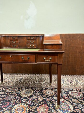 Antiek-Oud-Klassiek-Engels-Chesterfield-Secretaire-Bureau-Desk