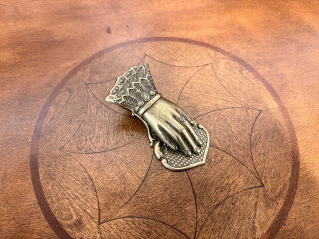 Klassiek-Engels-Antiek-Oud-Messing-Papierklem