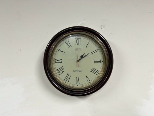 Klassiek-Oud-Antiek-Engels-London-Wandklok-Klok