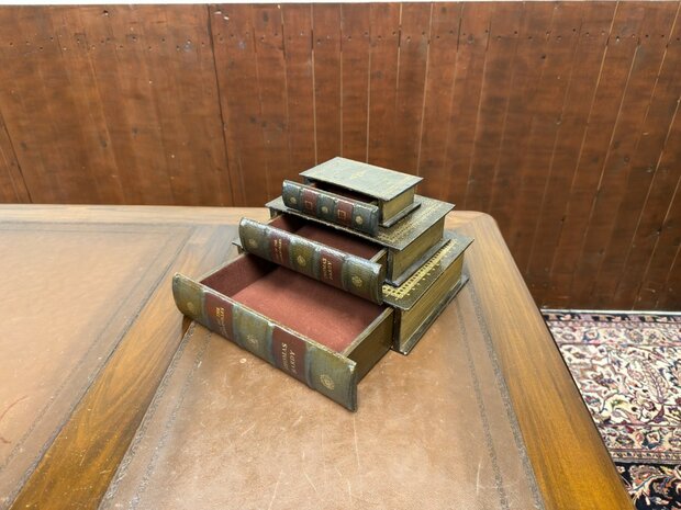 Klassiek-Engels-Antiek-Oud-Opbergboek-Lade-Boek-1