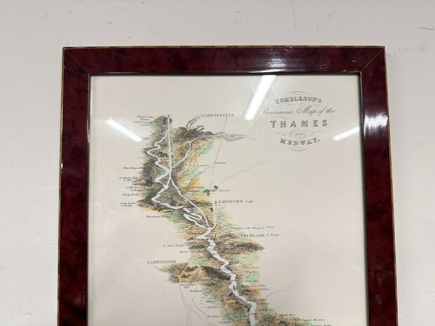 Klassiek-Oud-Antiek-Engels-Prent-Thames-Rivier-1