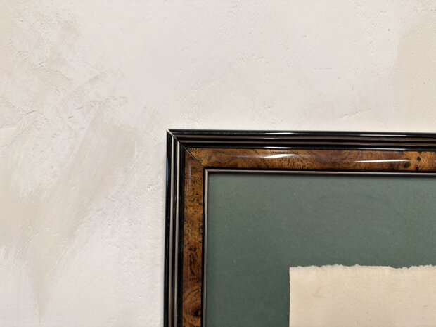 Klassiek-Oud-Antiek-Frans-Prent-La-Volte-Wortelnotenhout-Lijst-2