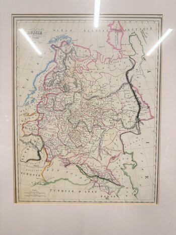 Klassiek-Oud-Antiek-Russische-Landkaat-Prent-1834-2
