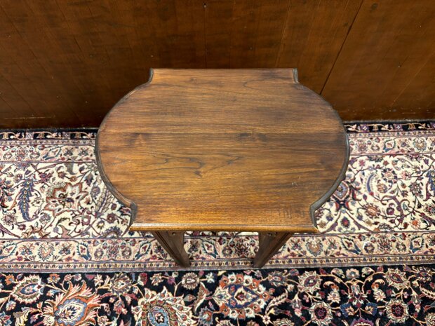 Klassieke-Antiek-Oude-Engelse-Mahoniehout-Sidetable-Bijzettafel-5