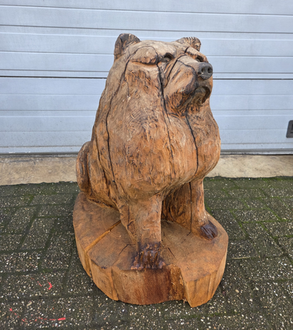 Groot-houtsnijwerk-houtsculptuur-tuinbeeld-kunstwerk-van-een-Chow-Chow-hond-4