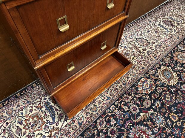 Klassiek-Antiek-Oud-Engels-Chesterfield-Originele-Globe-Wernicke-Boekenkast-Ladekast-Kantoorkast-7