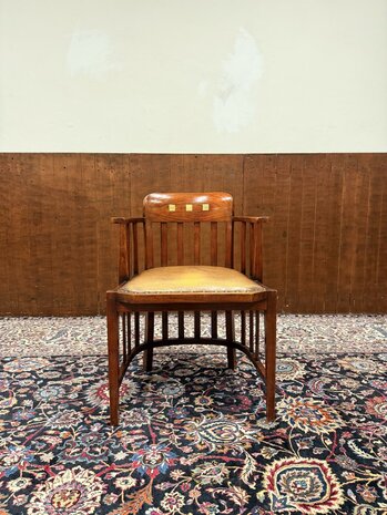 Klassiek-Engels-Antiek-Oud-Globe-Wernicke-Bureaustoel-Stoel-1