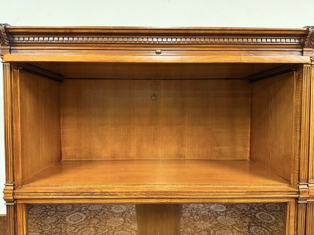 Klassiek-Engels-Antiek-Oud-Originele-Globe-Wernicke-Boekenkast-Bibliotheekkast-Kast