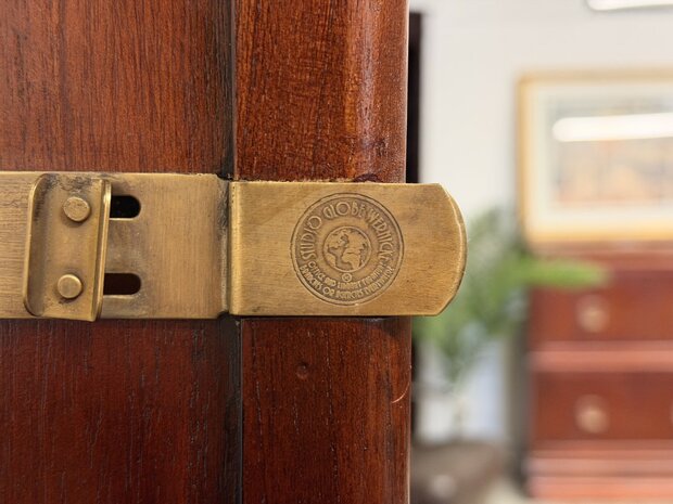 Klassiek-Oud-Antiek-Engels-Chesterfield-Originele-Globe-Wernicke-Boekenkast-Vitrinekast-Kast-5