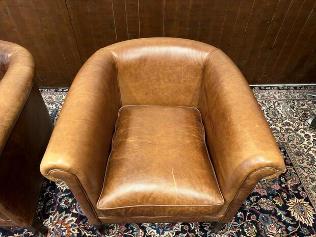 Klassiek-Oud-Antiek-Engels-Antiek-Vintage-Chesterfield-Schaap-Leder-Fauteuil-Arm-Chair-Laura-Ashley