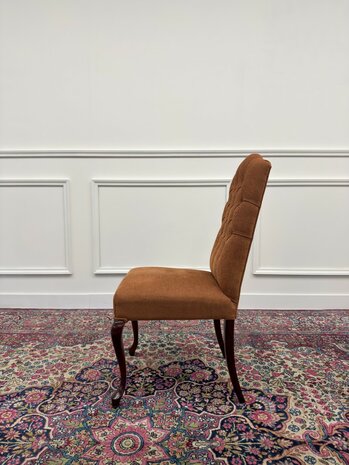 Set-Klassiek-Antiek-Oud-Engels-Chesterfield-Vintage-Set-Stoelen-Eetkamerstoelen