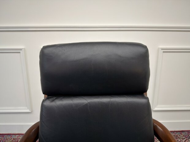 Klassiek-Antiek-Oud-Engels-Chesterfield-Set-Vintage-Heldense-Exclusive-Bureaustoel-President-Chair-Zwart