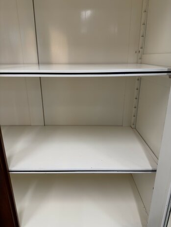 Klassiek-Antiek-Oud-Engels-Chesterfield-Vintage-Art-Deco-Boekenkast-Bibliotheekkast-Kast-met-Ladder-Trap