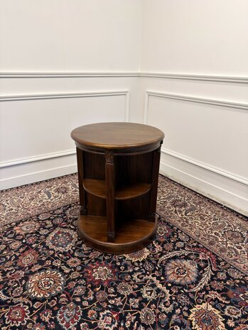 Klassiek-Engels-Antiek-Oud-Chesterfield-Vintage-Boekenmolen-Boekenkast-Kantoorkast