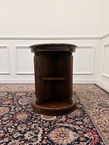 Klassiek-Engels-Antiek-Oud-Chesterfield-Vintage-Boekenmolen-Boekenkast-Kantoorkast