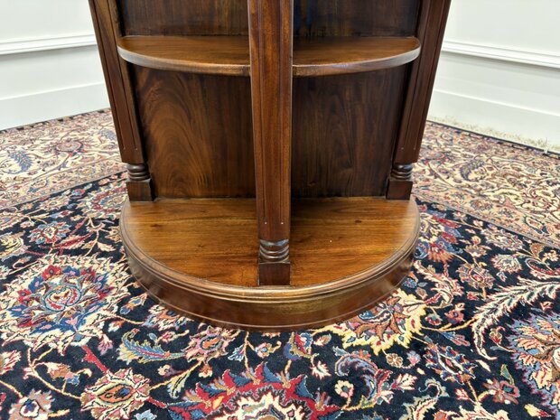 Klassiek-Engels-Antiek-Oud-Chesterfield-Vintage-Boekenmolen-Boekenkast-Kantoorkast