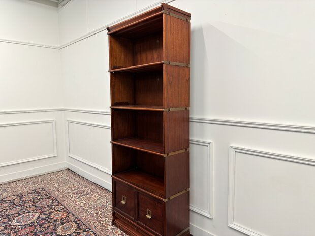 Klassiek-Engels-Antiek-Oud-Vintage-Chesterfield-Originele-Globe-Wernicke-Open-Boekenkast-Kast-5